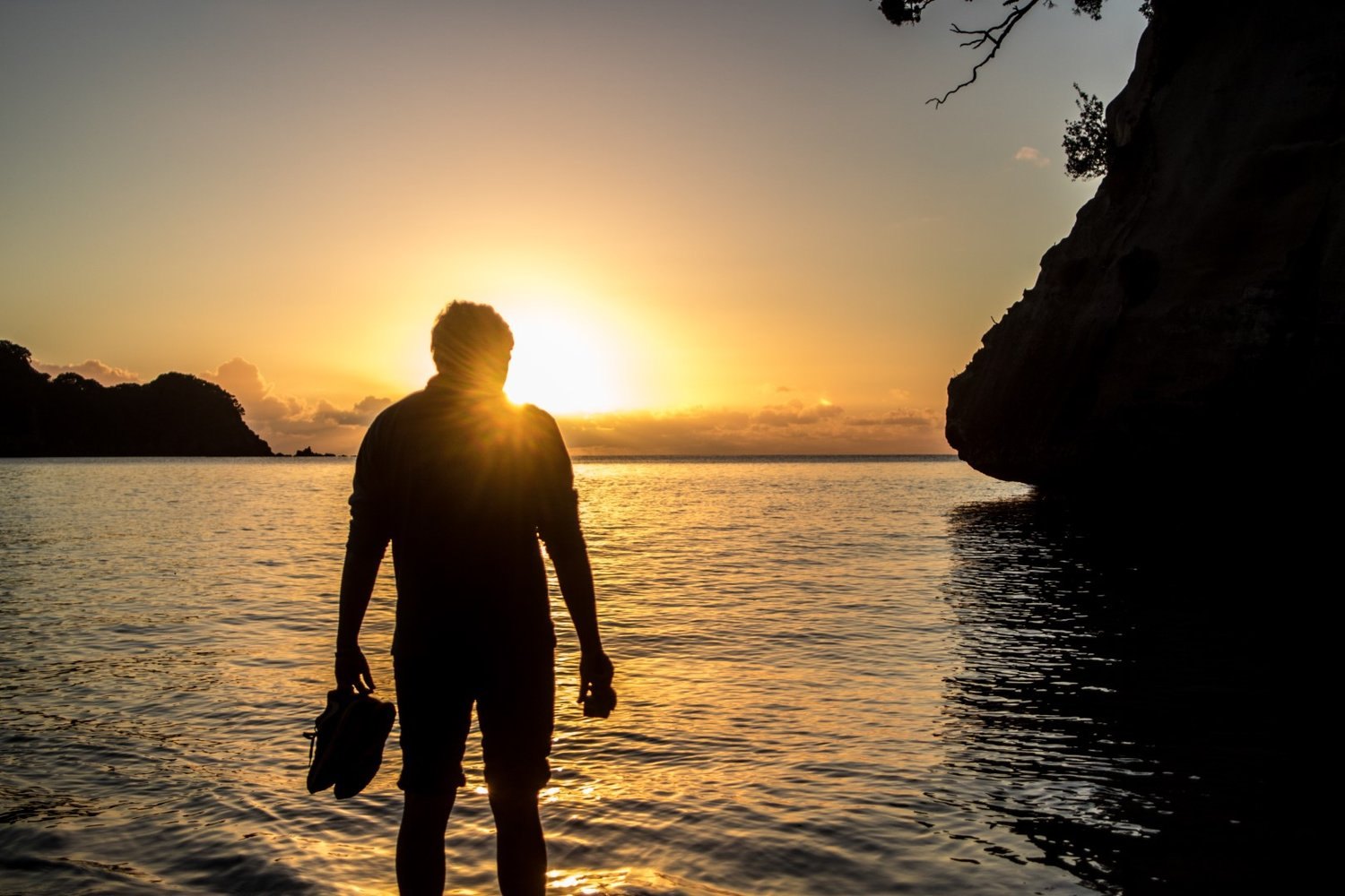 Sunrise is best at the cove because it is on the east coast