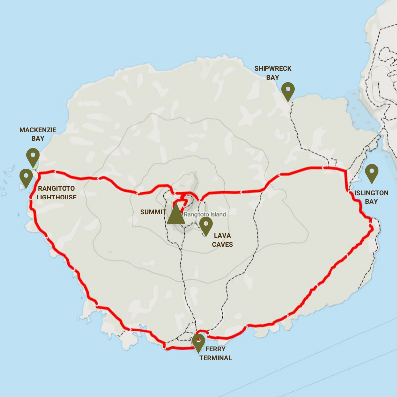 walk-rangitoto-island-coastal track-islington-bay