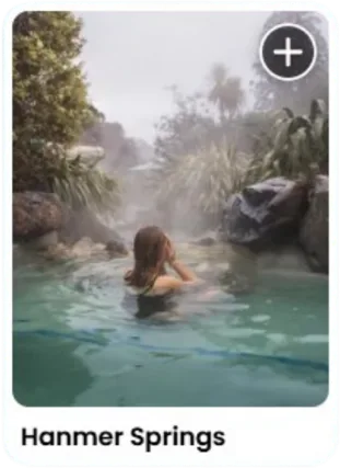 A location card from the NZ road trip guide