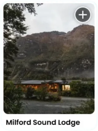 A location card from the NZ road trip guide
